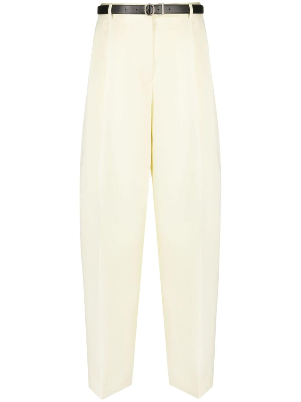 Jil Sander high-waisted flared trousers - Yellow von Jil Sander