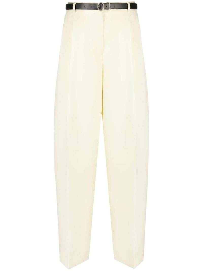 Jil Sander high-waisted flared trousers - Yellow von Jil Sander