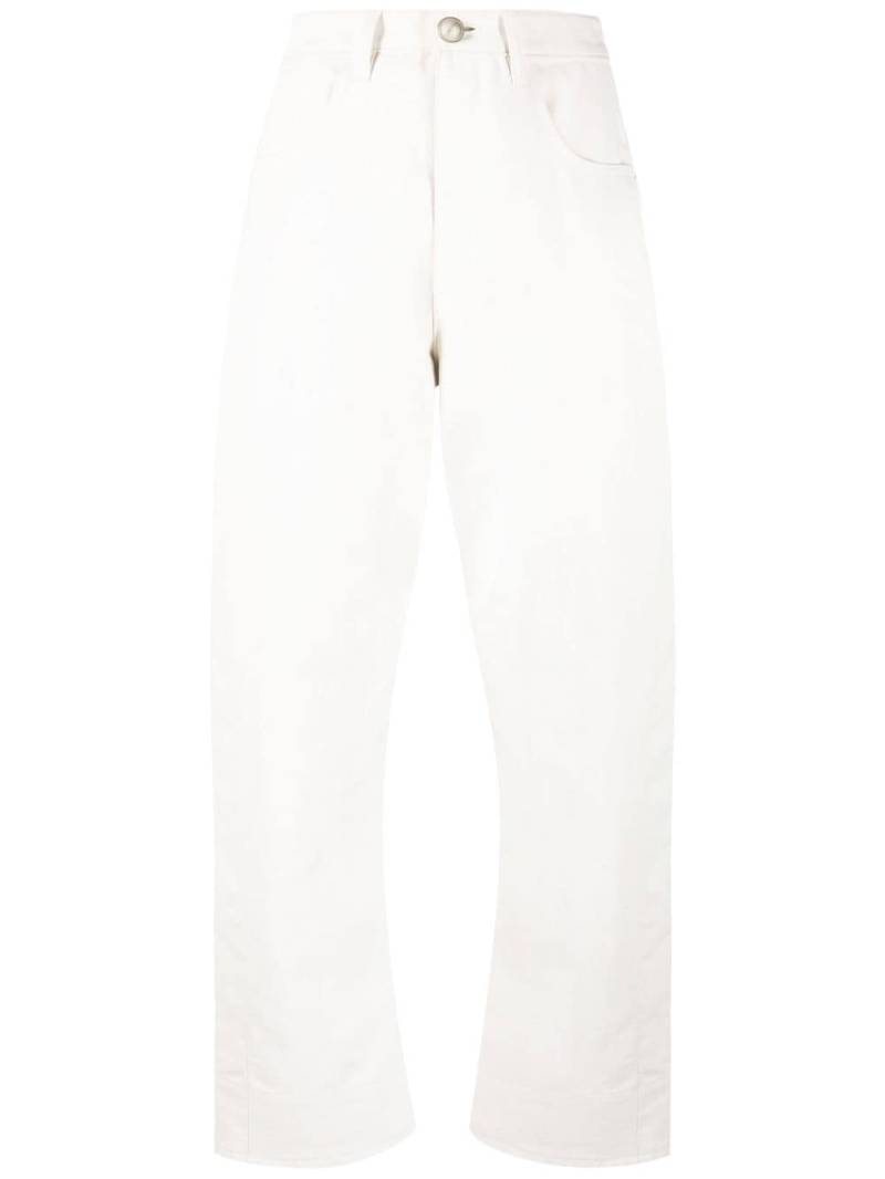 Jil Sander high-waisted tapered jeans - White von Jil Sander