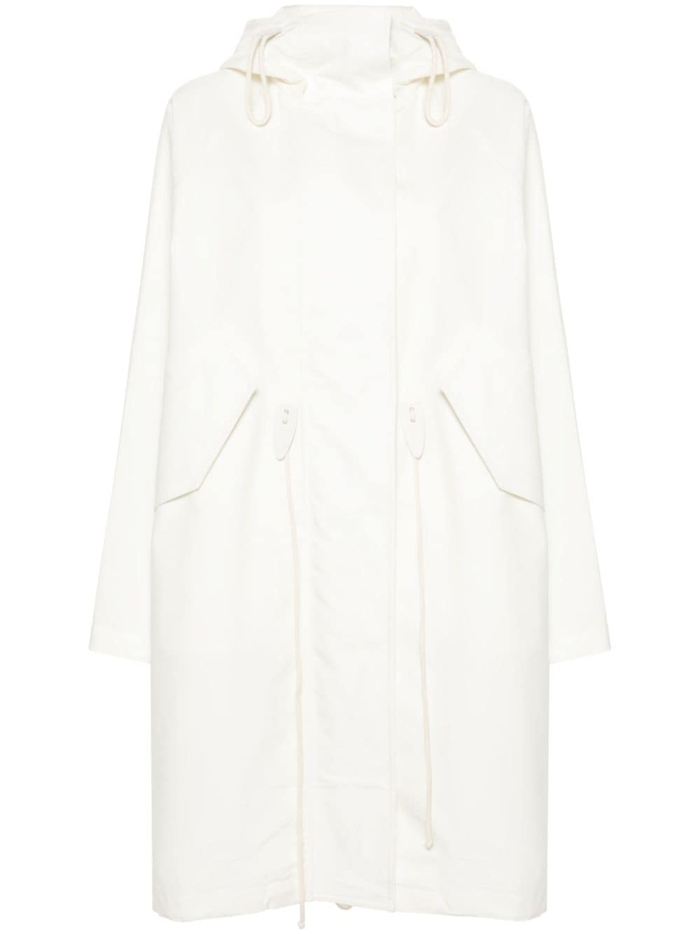 Jil Sander hooded parka coat - Neutrals von Jil Sander