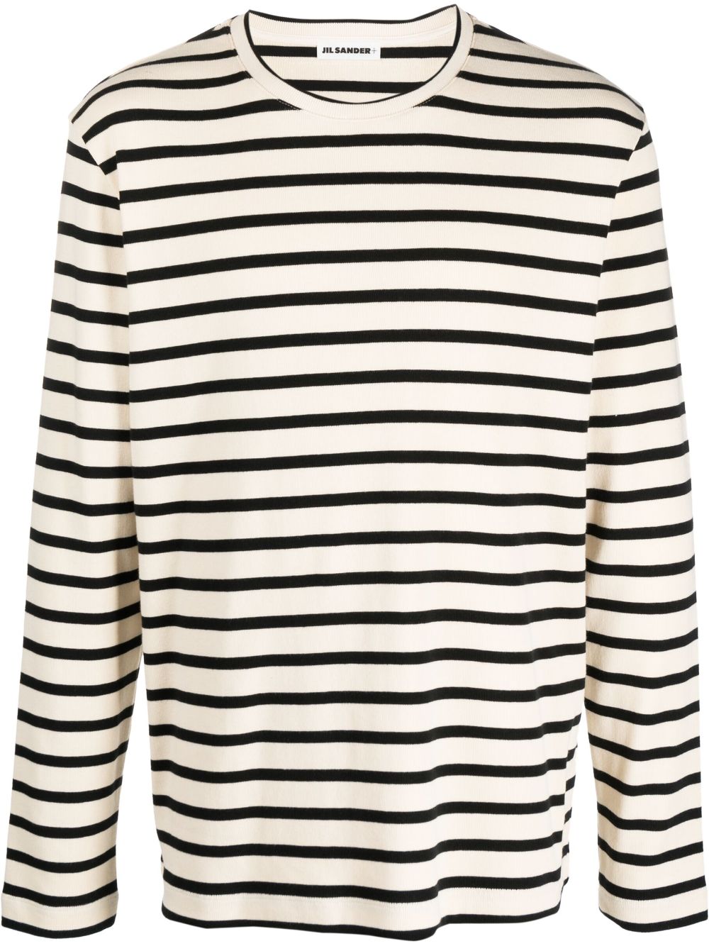 Jil Sander horizontal stripe-print sweatshirt - Neutrals von Jil Sander
