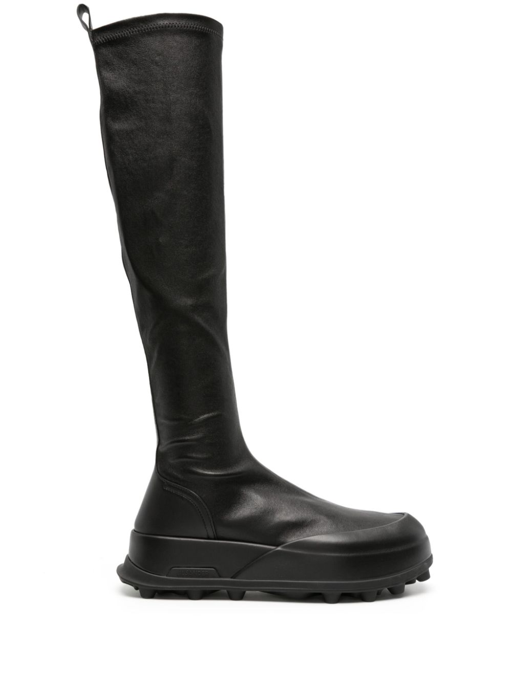 Jil Sander knee-high leather boots - Black von Jil Sander