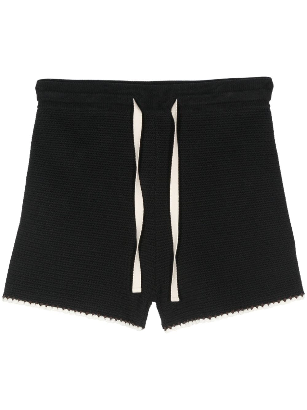 Jil Sander knitted cotton shorts - Black von Jil Sander