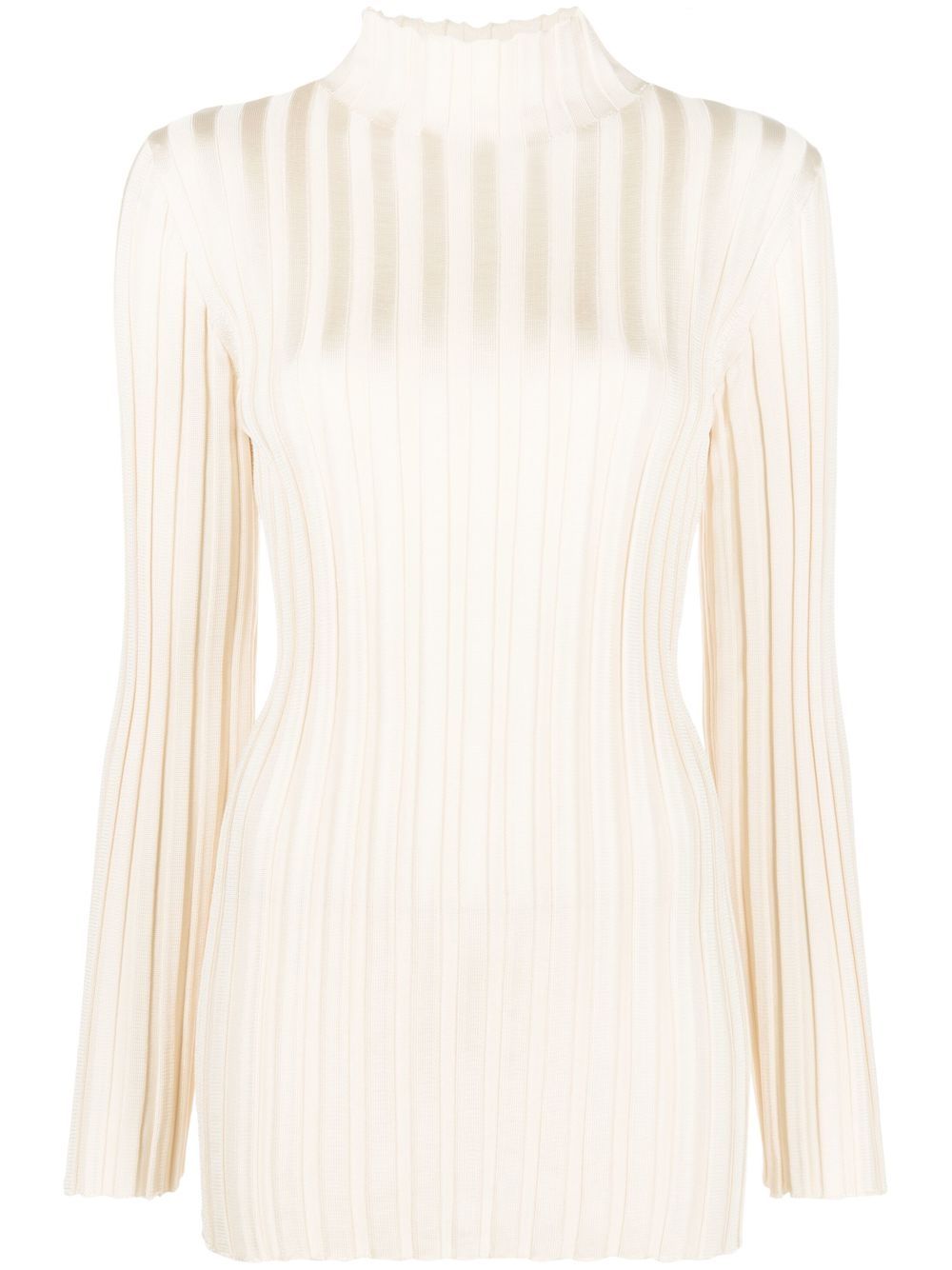 Jil Sander knitted long-sleeve top - Neutrals von Jil Sander