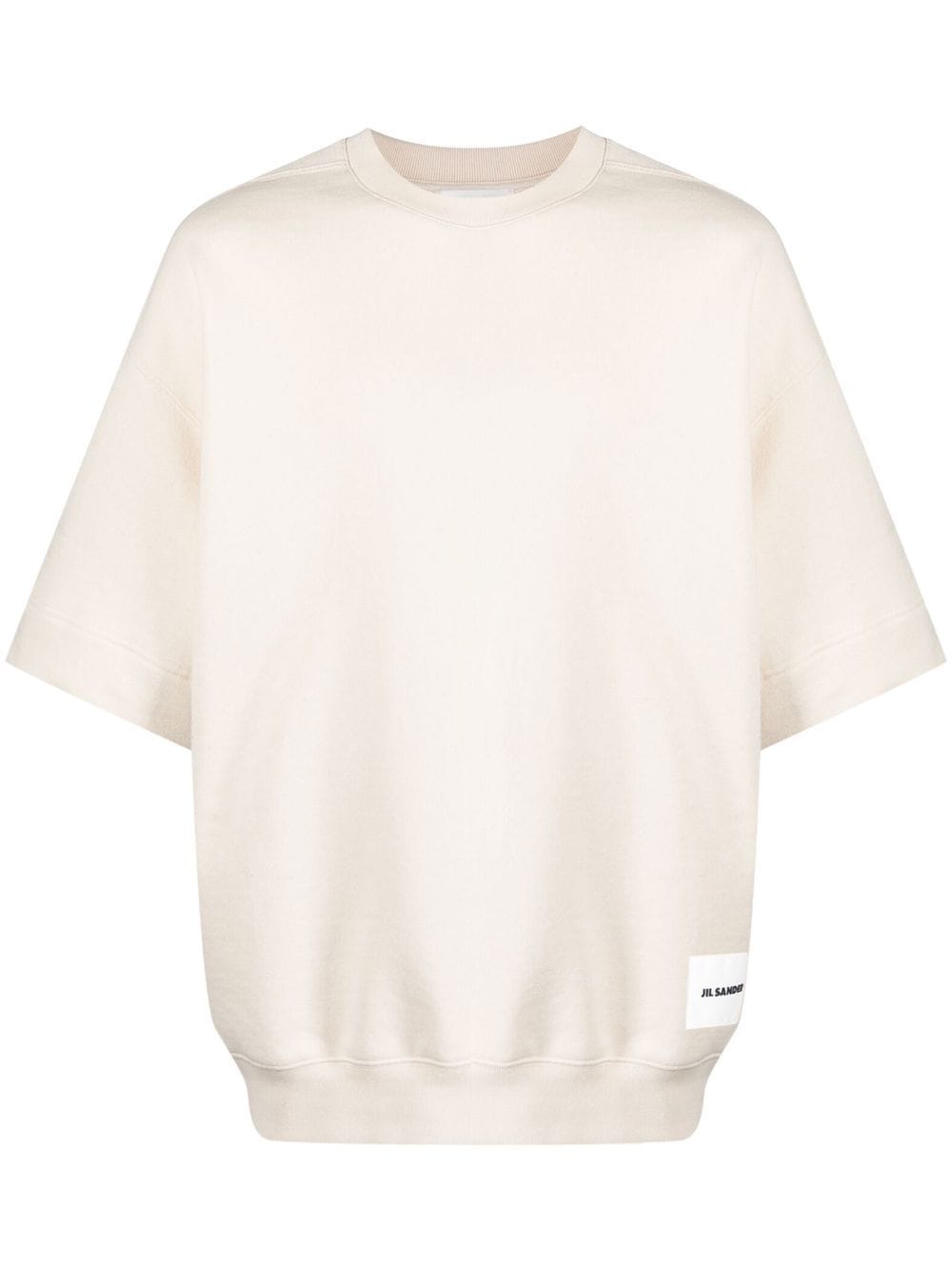 Jil Sander short-sleeve cotton sweatshirt - Neutrals von Jil Sander