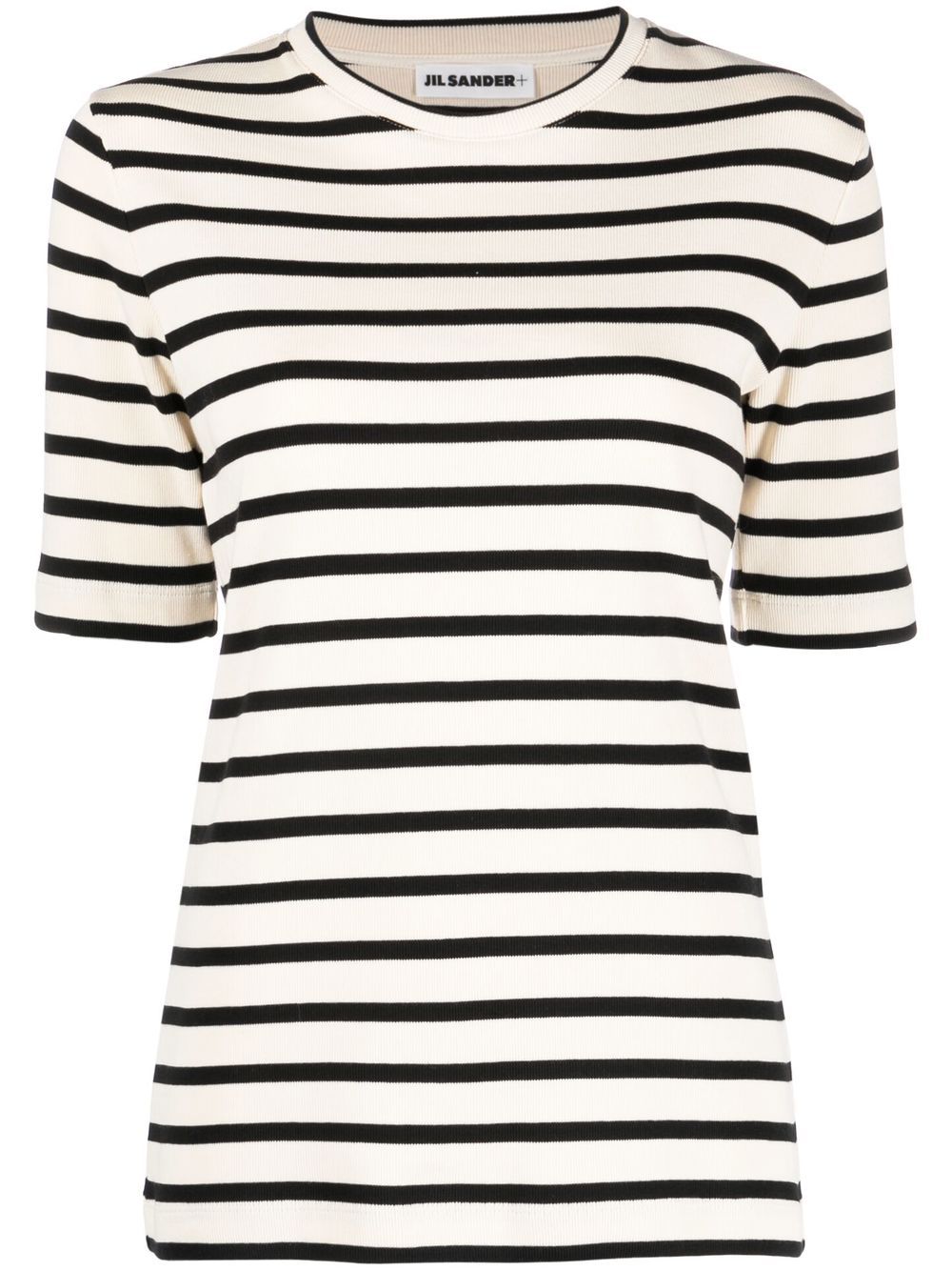 Jil Sander knitted striped T-shirt - Neutrals von Jil Sander