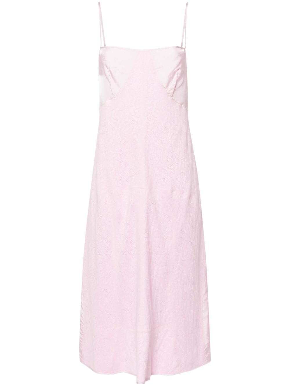 Jil Sander lace-appliqué slip dress - Pink von Jil Sander