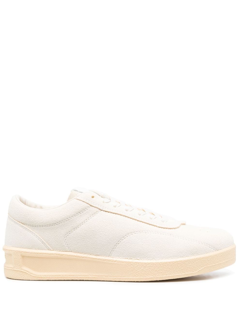 Jil Sander lace-up leather sneakers - White von Jil Sander