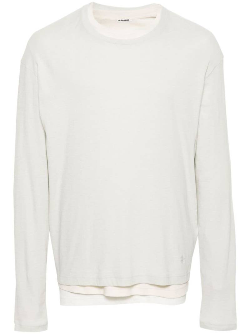 Jil Sander layered cotton T-shirt - Neutrals von Jil Sander