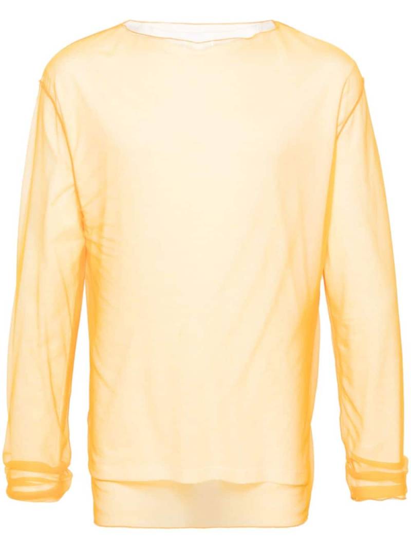 Jil Sander layered cotton T-shirt - Orange von Jil Sander