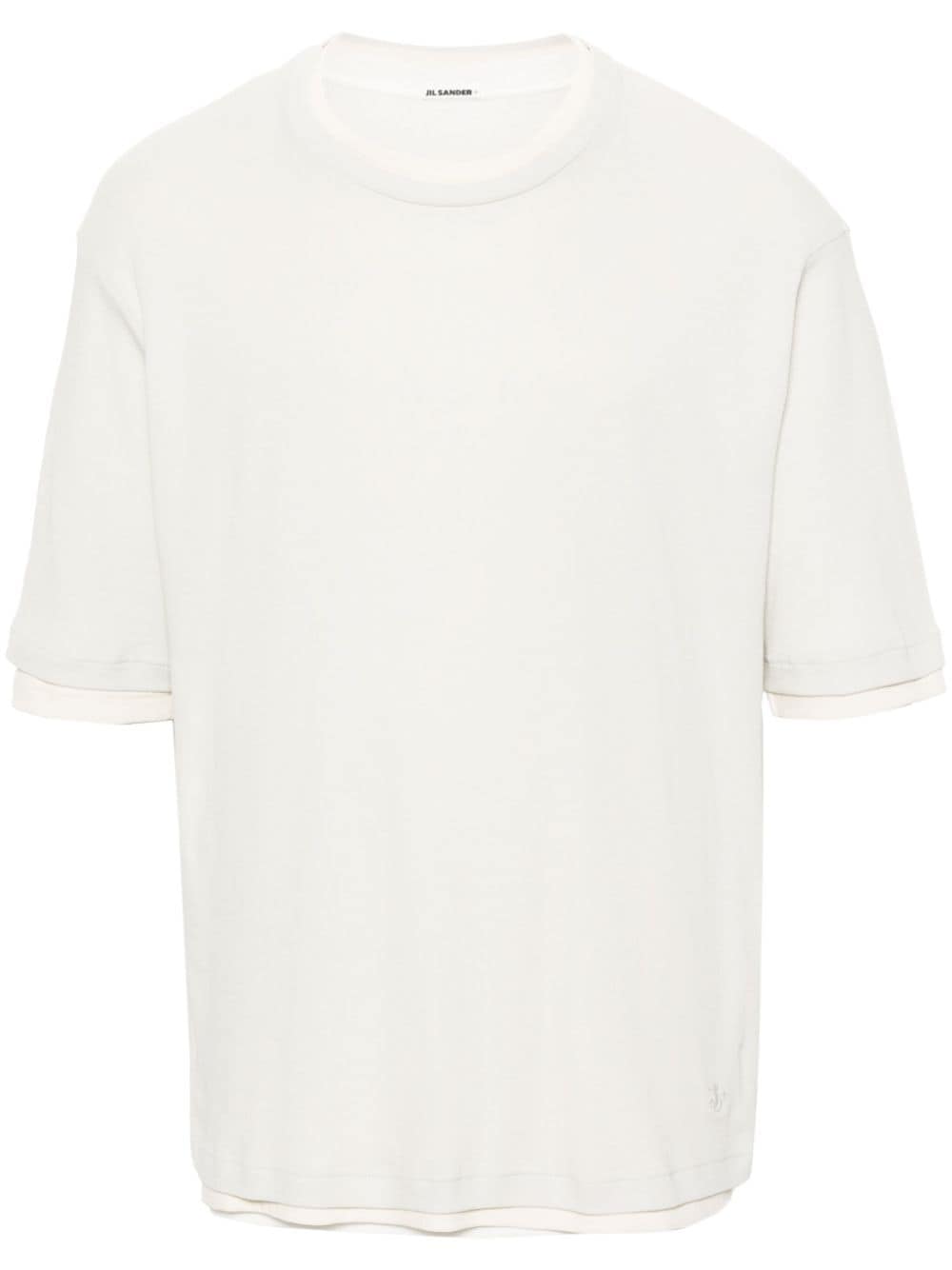 Jil Sander layered cotton T-shirts (pack of three) - White von Jil Sander