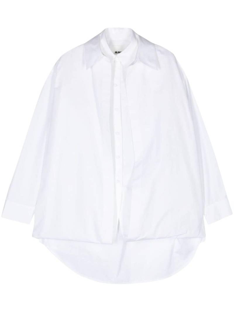 Jil Sander layered cotton shirt - White von Jil Sander