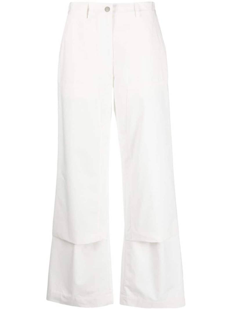 Jil Sander layered-effect wide-leg trousers - White von Jil Sander