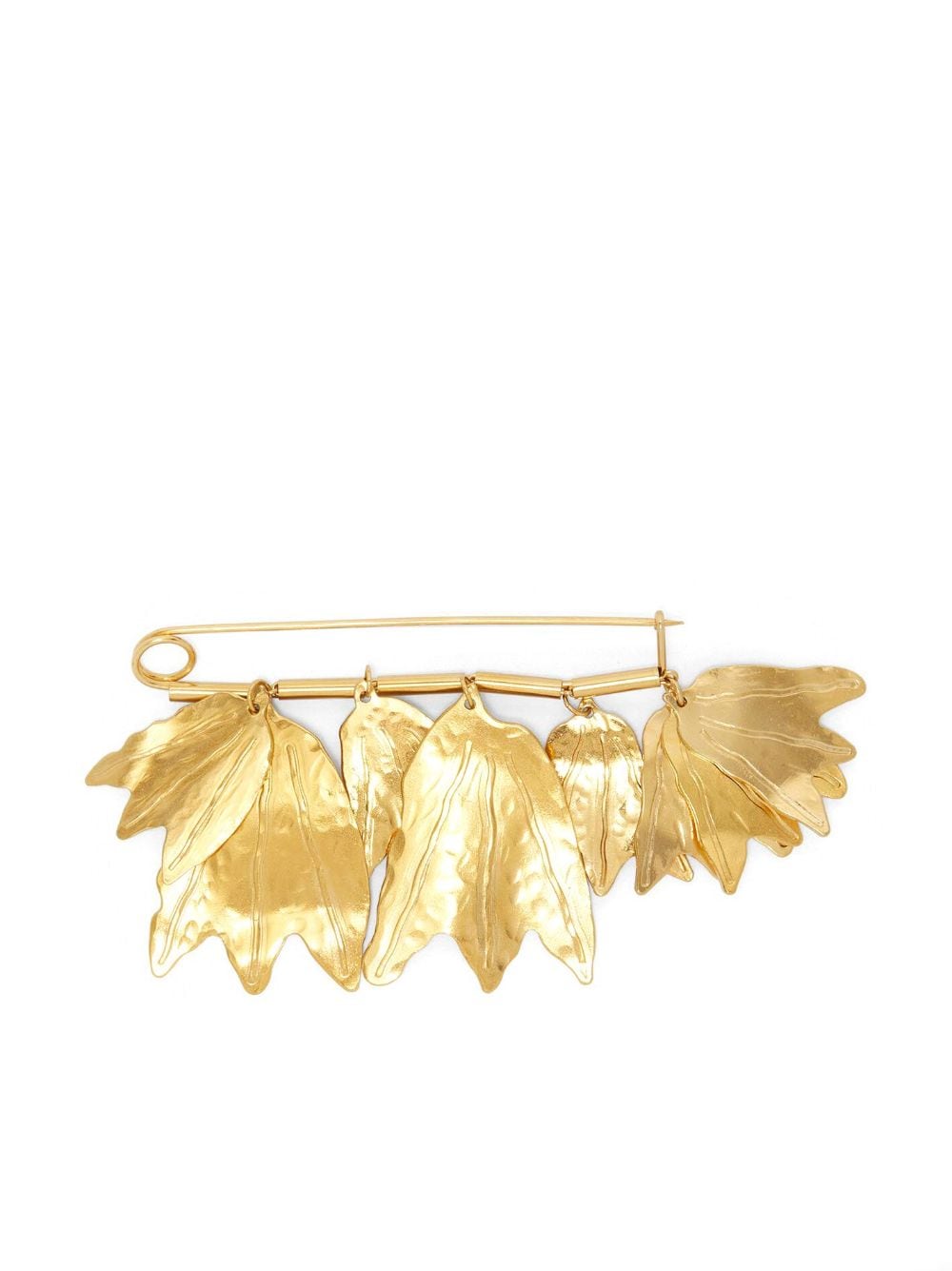 Jil Sander leaf bar-pin brooch - Gold von Jil Sander