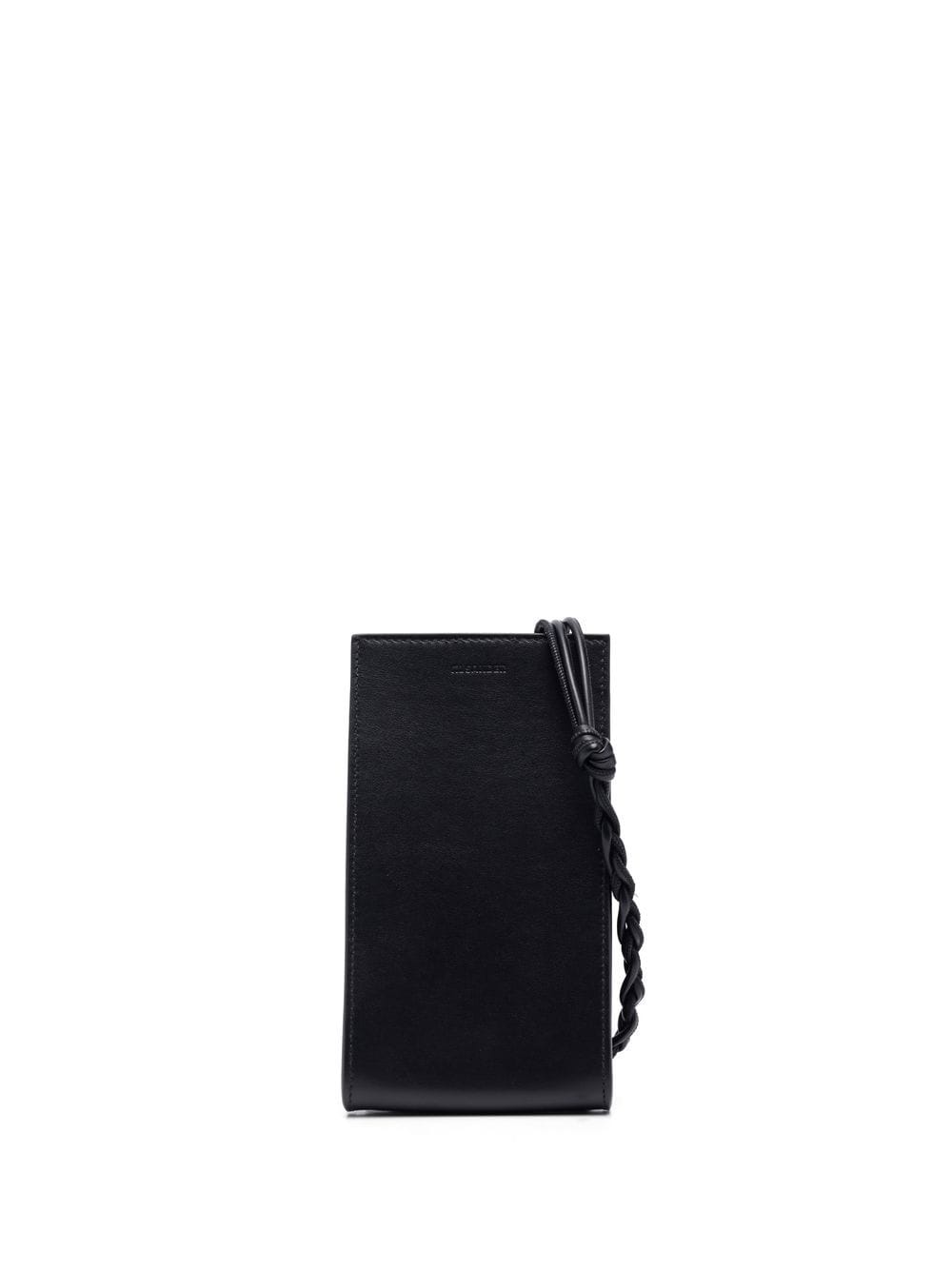Jil Sander leather logo-detail neck bag - Black von Jil Sander