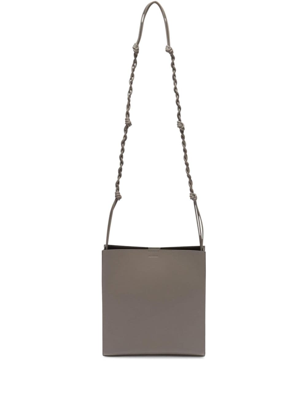 Jil Sander logo-debossed braided-strap shoulder bag - Grey von Jil Sander