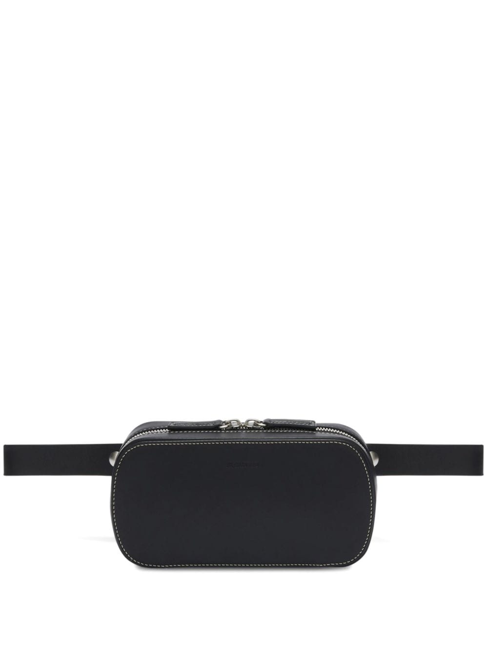 Jil Sander logo-debossed faux-leather belt bag - Black von Jil Sander