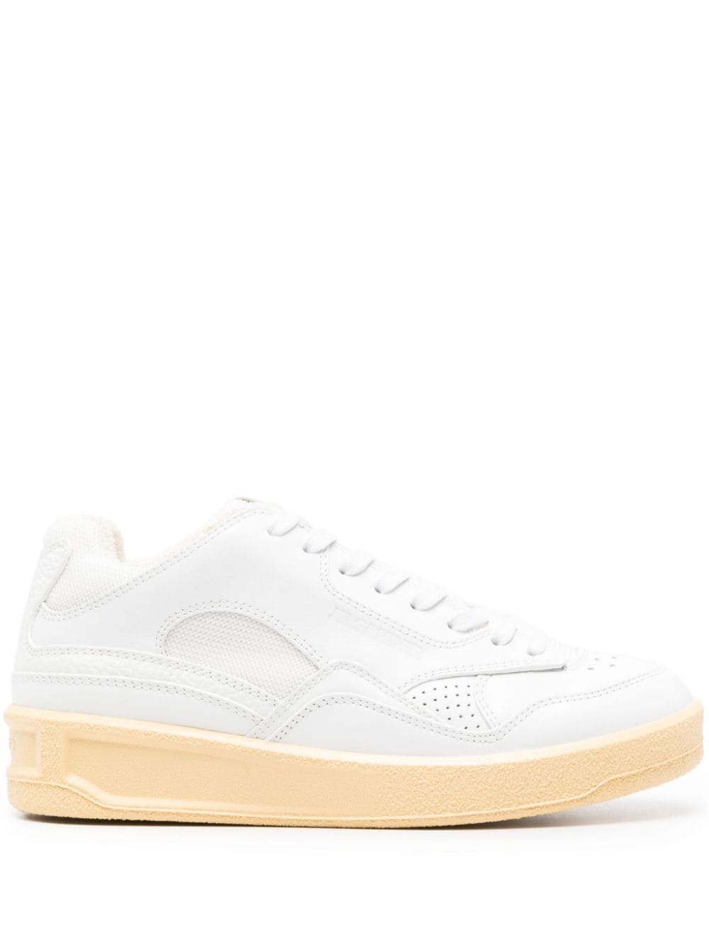 Jil Sander logo-debossed panelled sneakers - White von Jil Sander