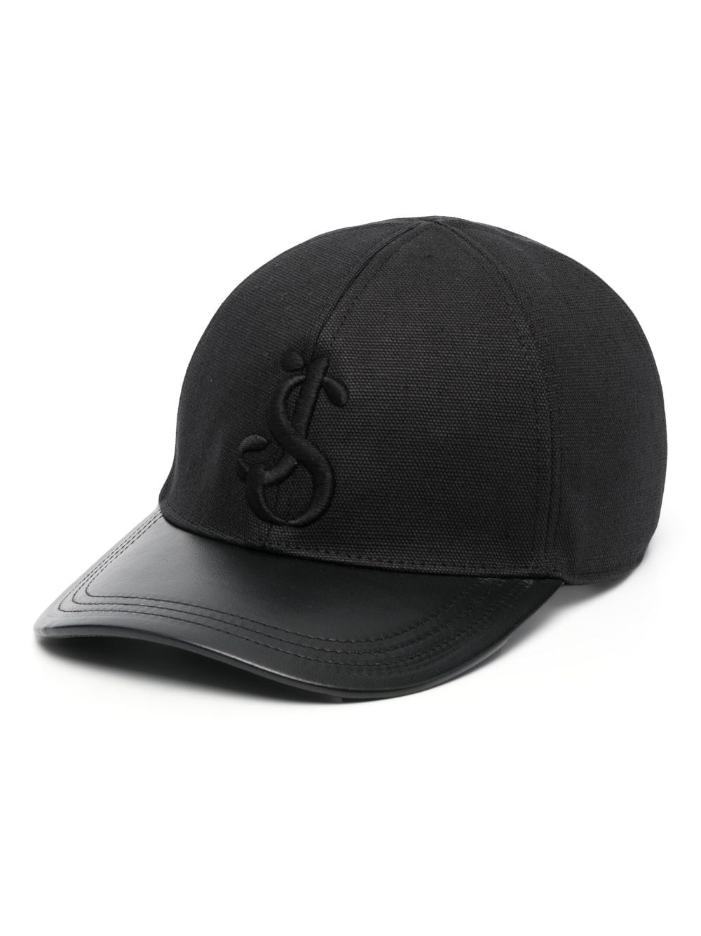 Jil Sander logo-embroidered baseball cap - Black von Jil Sander