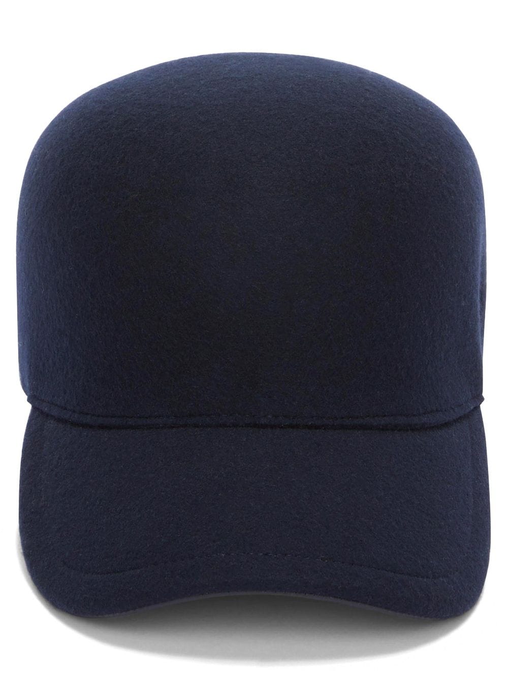 Jil Sander logo-embroidered wool cap - Blue von Jil Sander