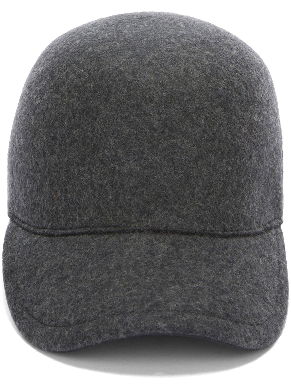 Jil Sander logo-embroidered wool cap - Grey von Jil Sander