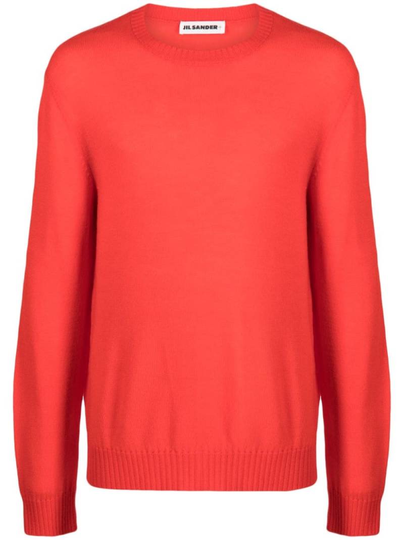 Jil Sander logo-embroidered wool jumper von Jil Sander