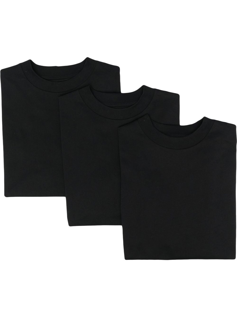 Jil Sander logo-patch T-shirt (pack of 3) - Black von Jil Sander