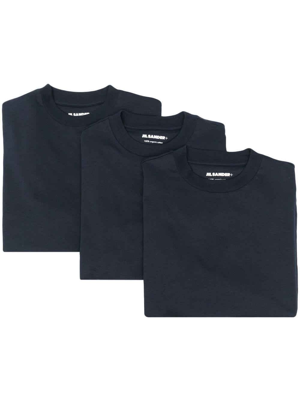 Jil Sander logo-patch T-shirt (pack of 3) - Blue von Jil Sander