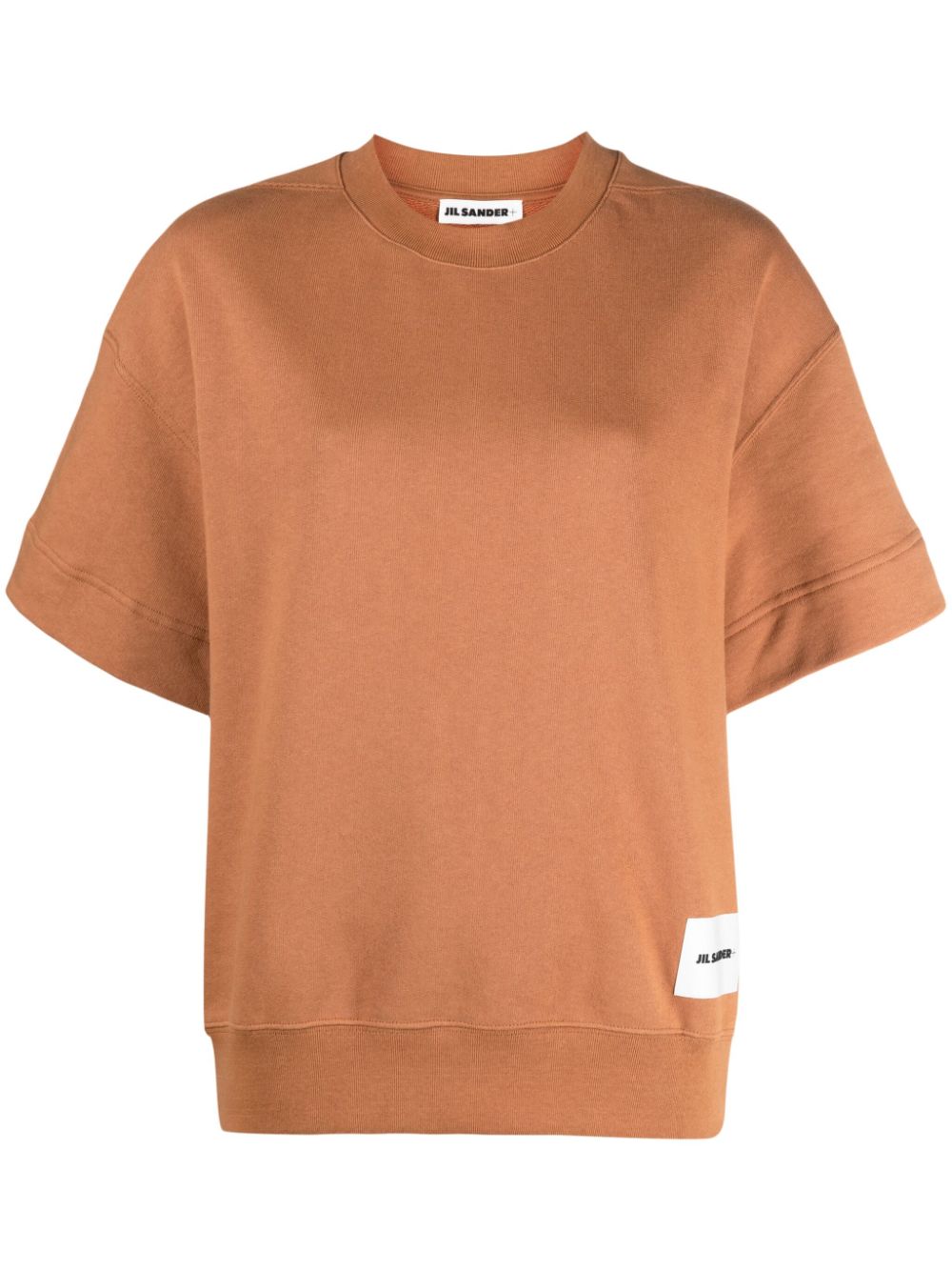 Jil Sander logo-patch short-sleeved T-shirt - Brown von Jil Sander