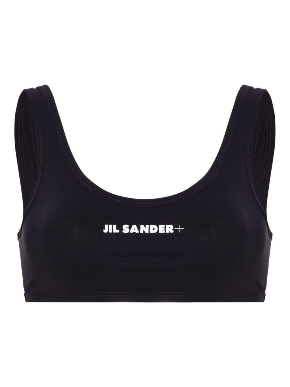 Jil Sander logo-print bikini top - Blue von Jil Sander