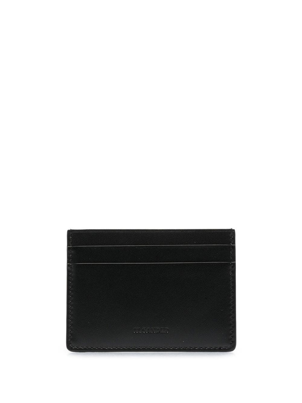 Jil Sander logo-print leather cardholder - Black von Jil Sander