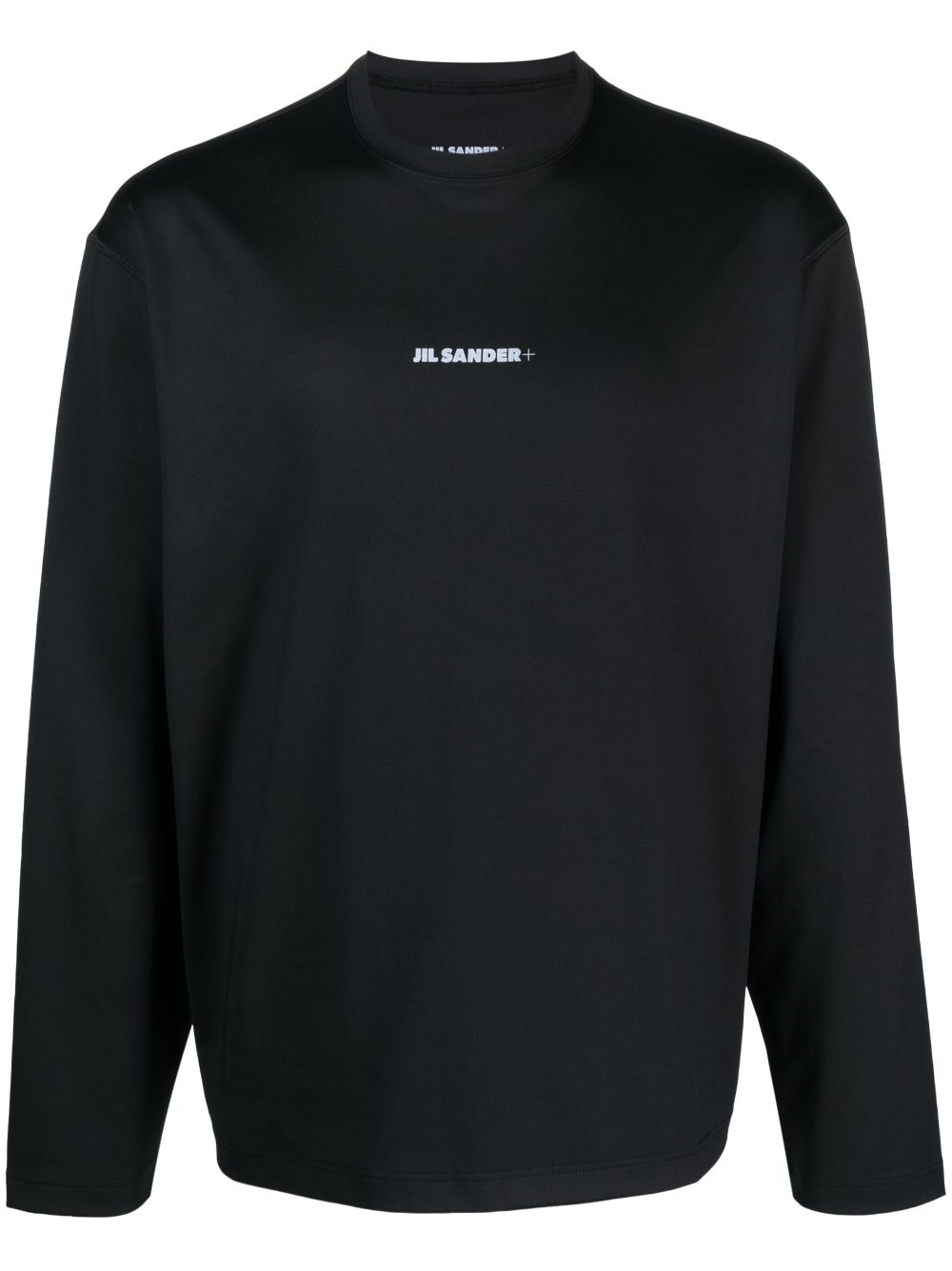 Jil Sander logo-print long-sleeve T-shirt - Black von Jil Sander