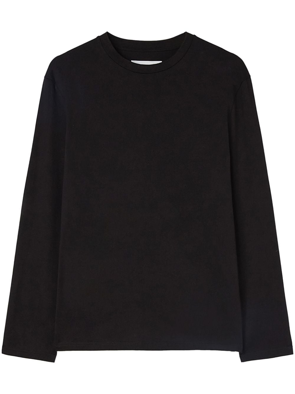 Jil Sander logo-print long-sleeve T-shirt - Black von Jil Sander