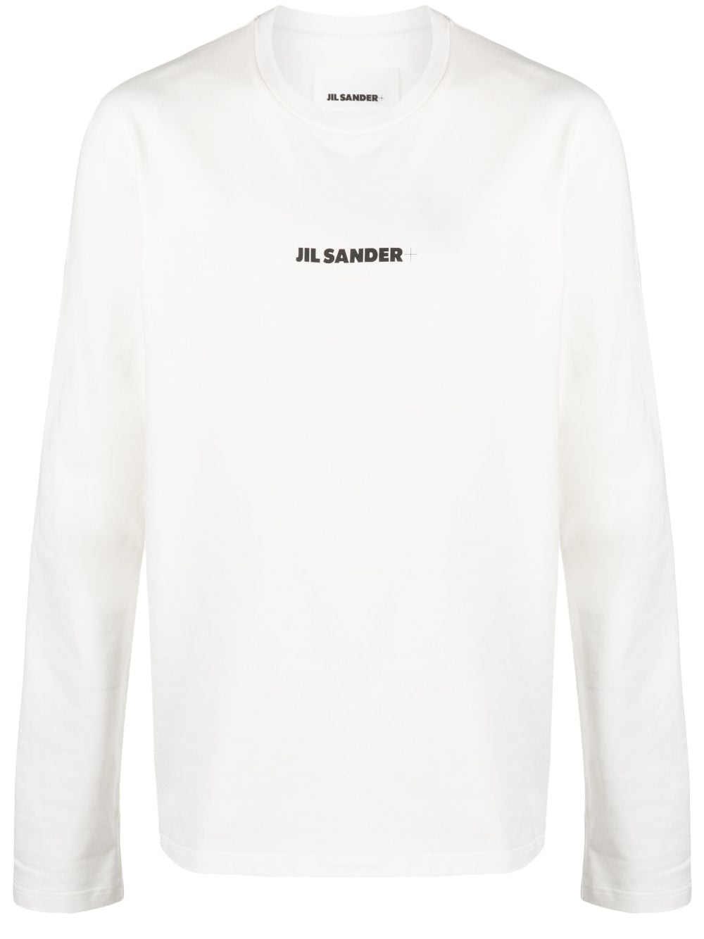 Jil Sander logo-print long-sleeves cotton T-shirt - White von Jil Sander