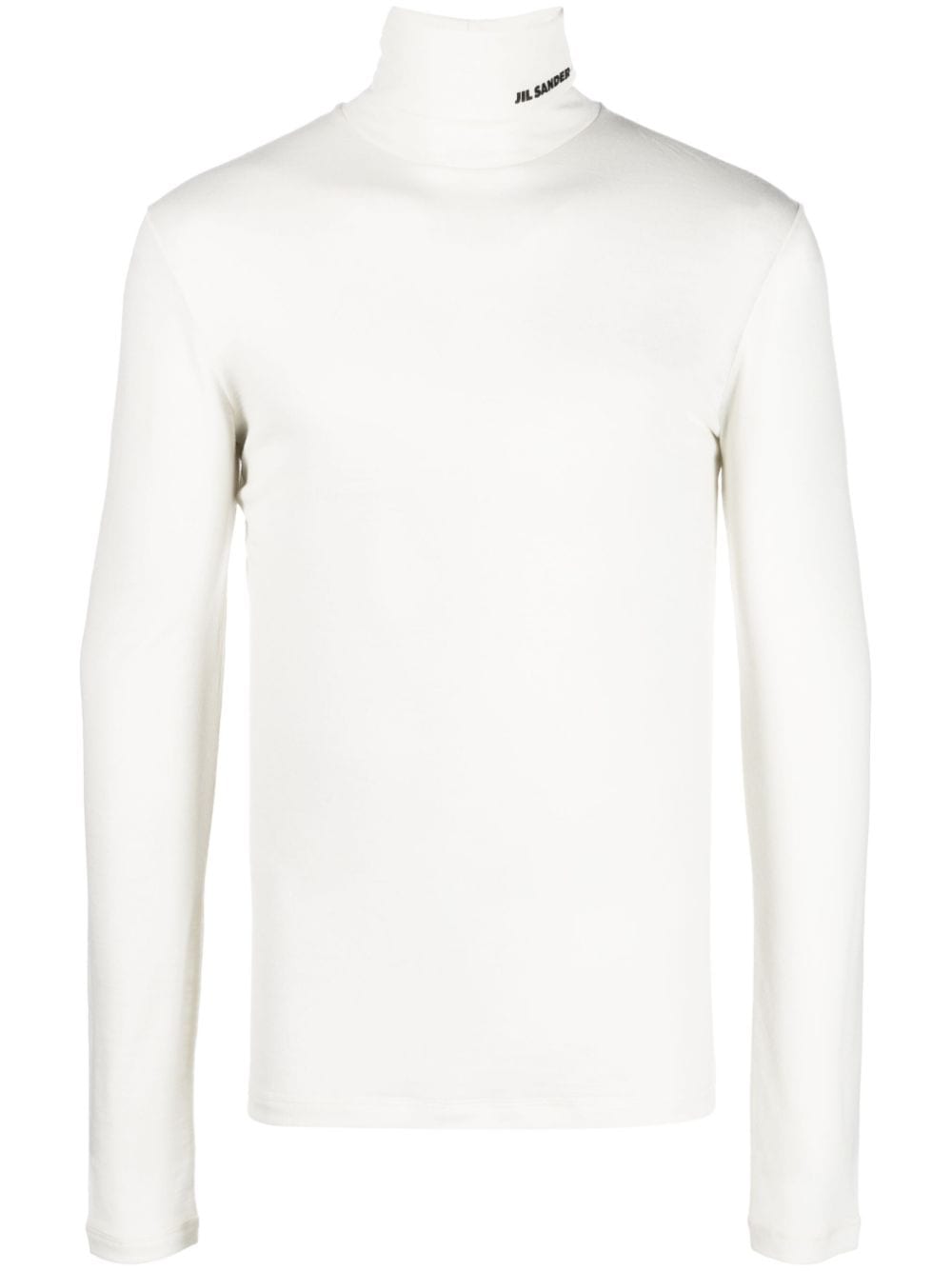 Jil Sander logo-print roll-neck jumper - Neutrals von Jil Sander