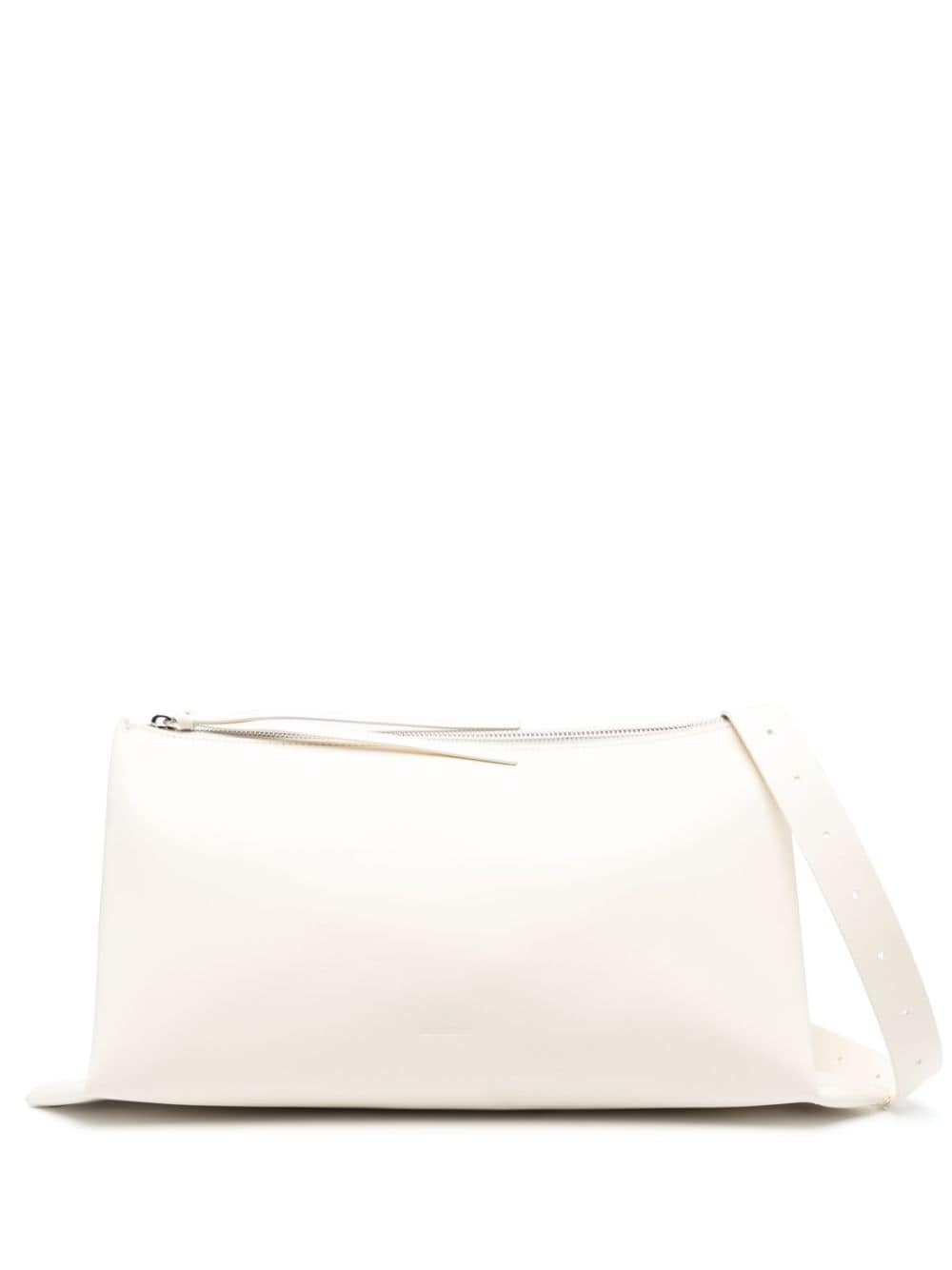 Jil Sander logo-print shoulder bag - White von Jil Sander