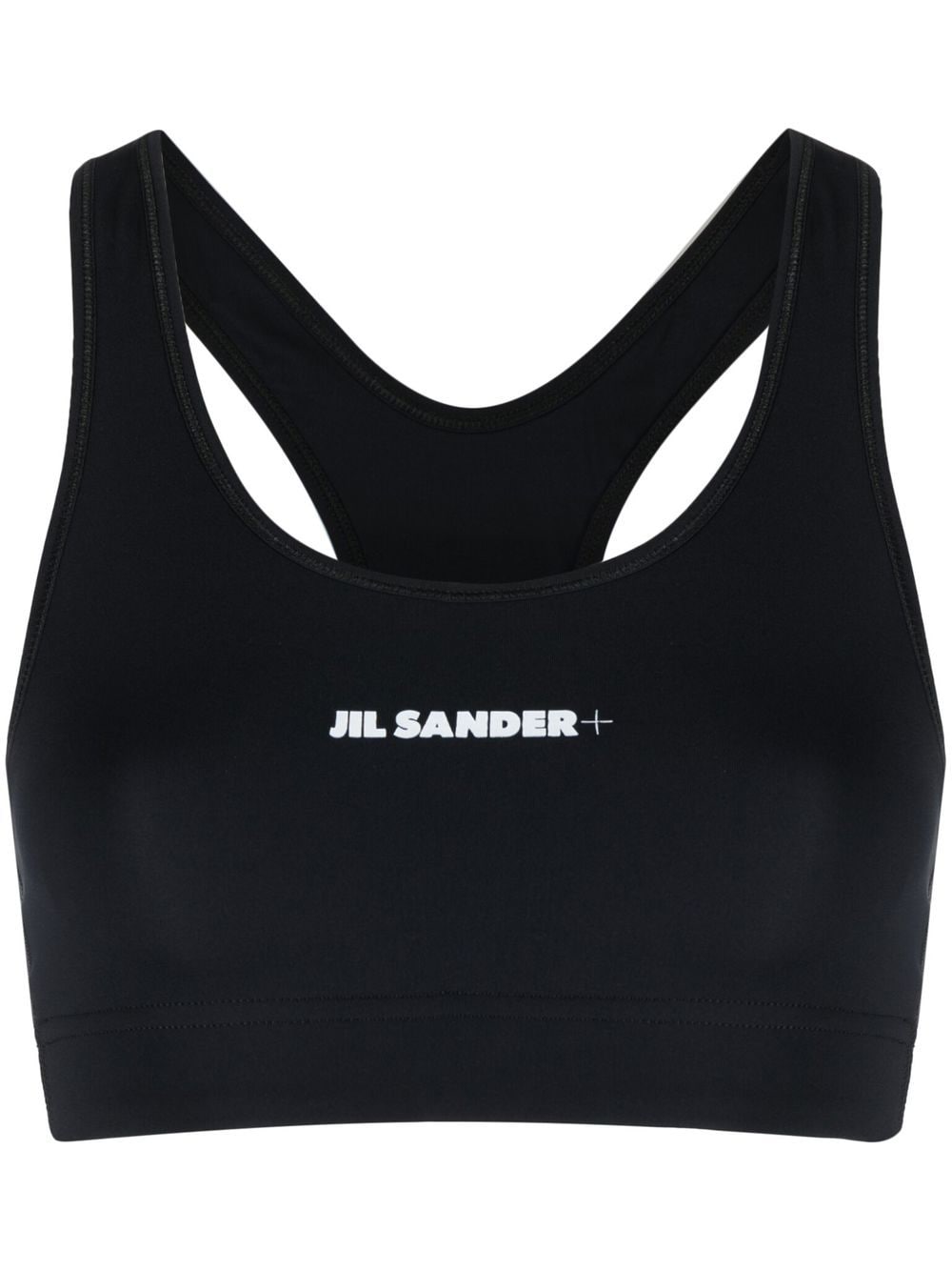 Jil Sander logo-print sports bra - Black von Jil Sander
