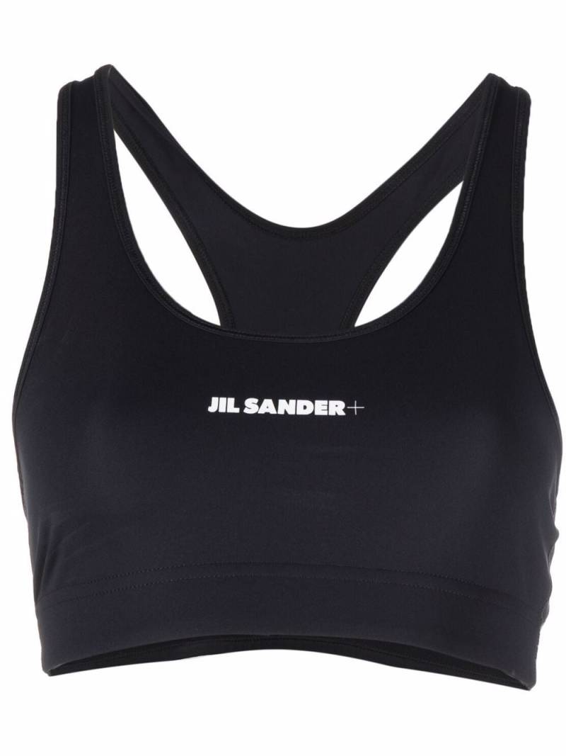 Jil Sander logo-print sports bra - Black von Jil Sander