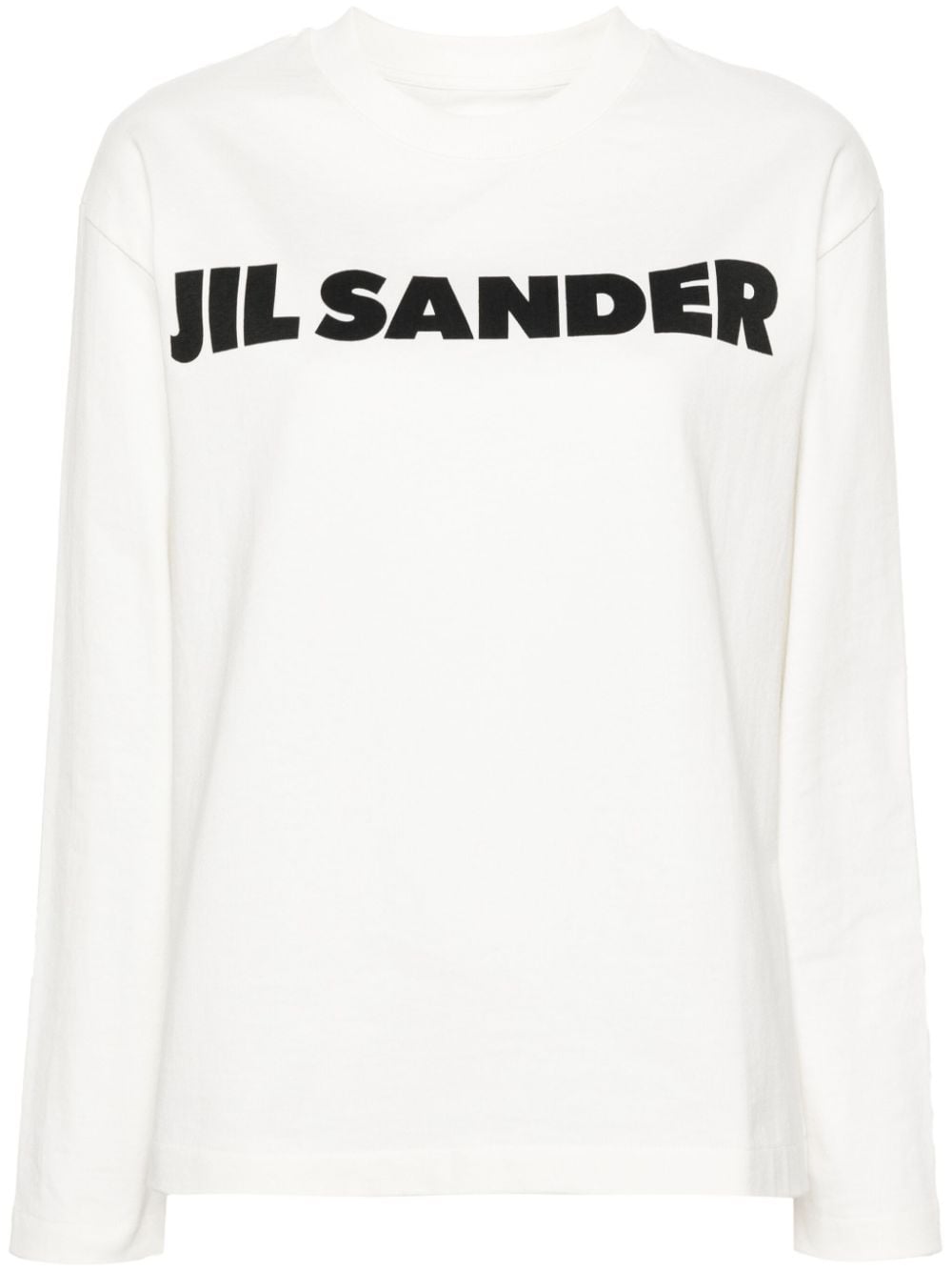 Jil Sander logo-print cotton sweatshirt - Neutrals von Jil Sander