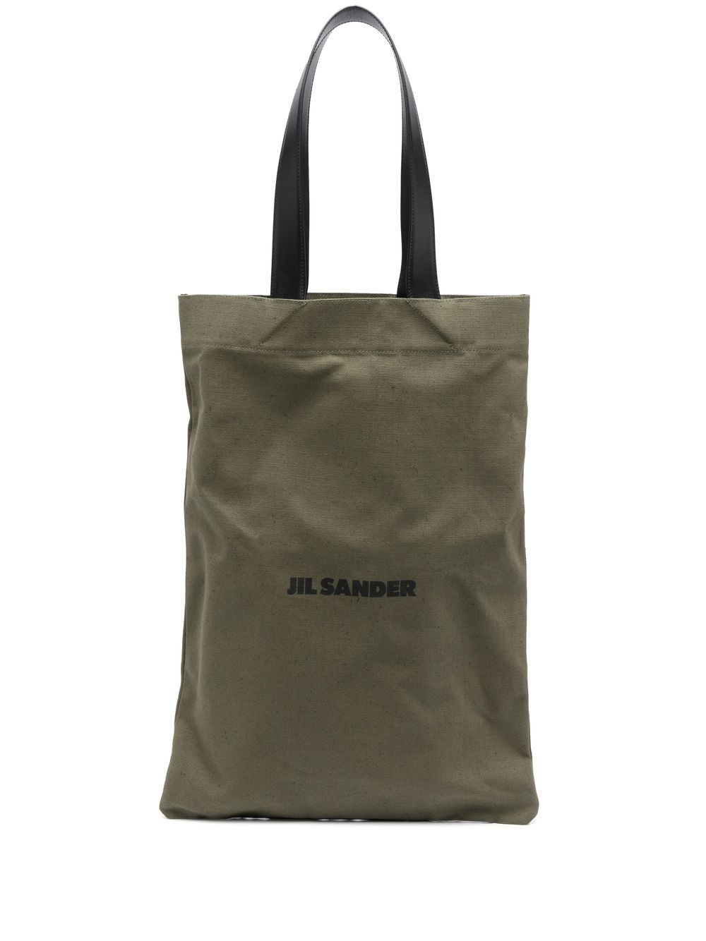 Jil Sander logo-print tote bag - Green von Jil Sander