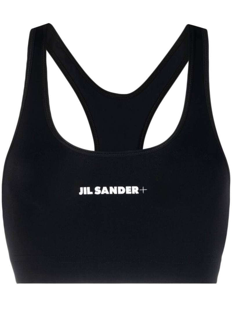 Jil Sander logo-print training sports bra - Black von Jil Sander