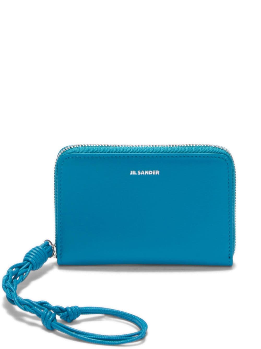 Jil Sander logo-stamp leather wallet - Blue von Jil Sander