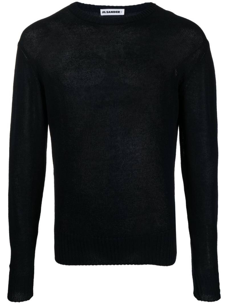 Jil Sander long-sleeve cotton jumper - Blue von Jil Sander