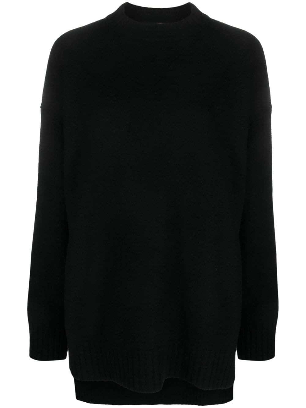 Jil Sander long-sleeve crew-neck wool jumper - Black von Jil Sander