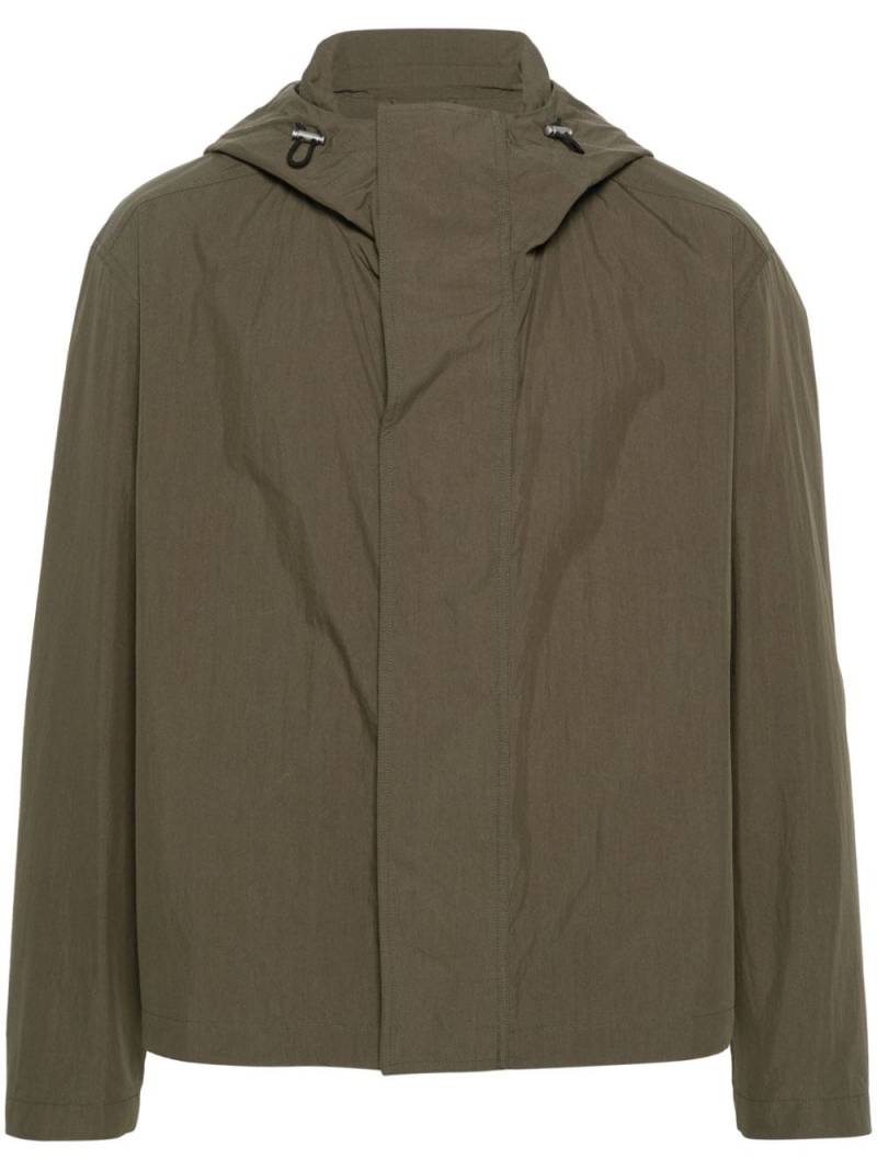 Jil Sander long-sleeve hooded jacket - Green von Jil Sander