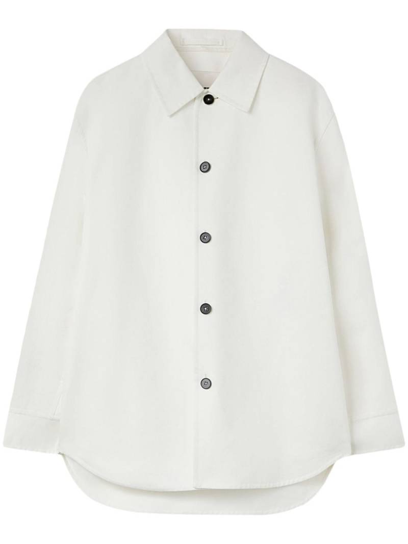 Jil Sander long-sleeve shirt jacket - White von Jil Sander
