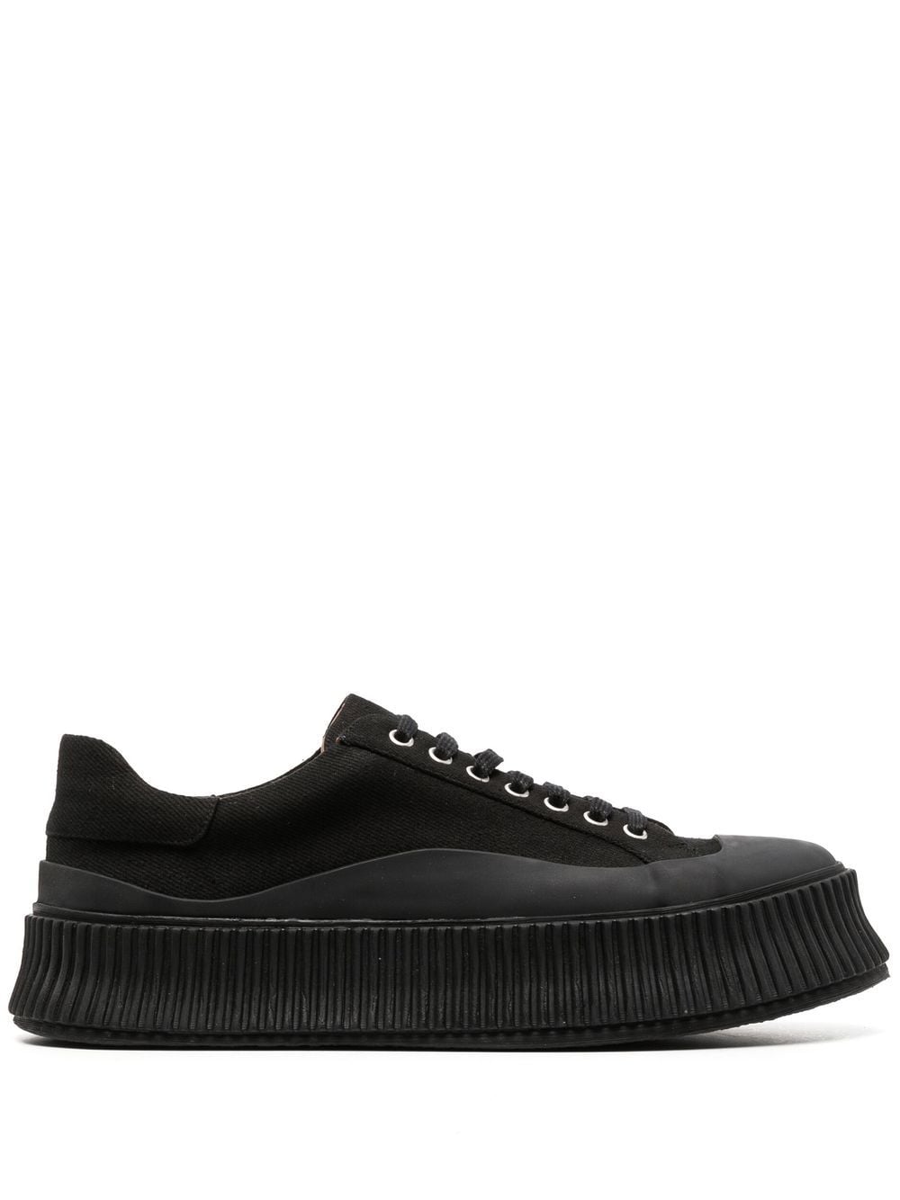 Jil Sander low-top lace-up sneakers - Black von Jil Sander