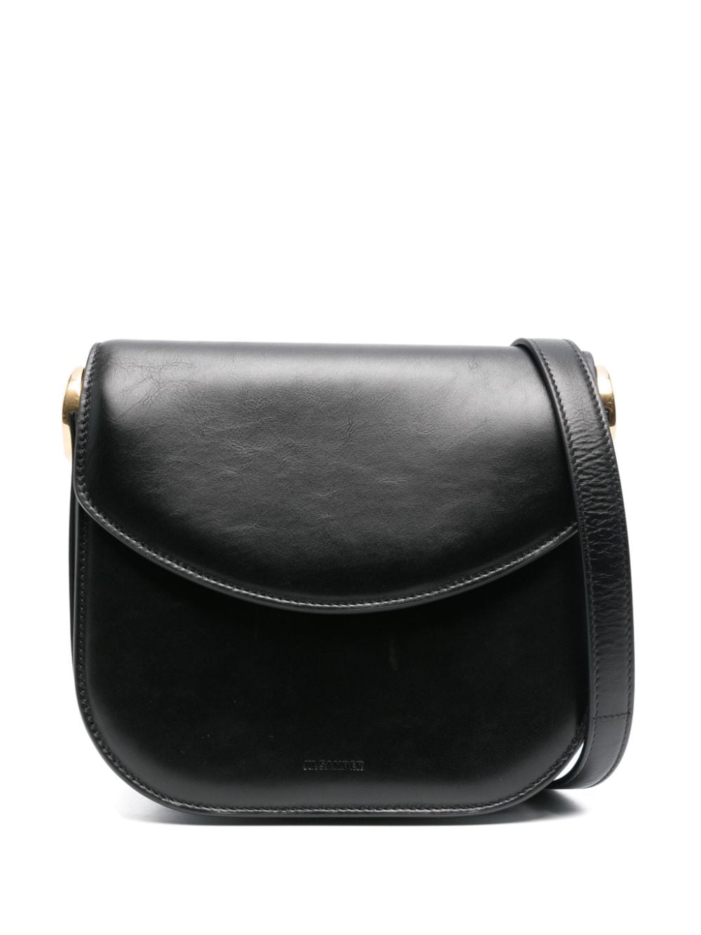 Jil Sander medium Coin leather bag - Black von Jil Sander