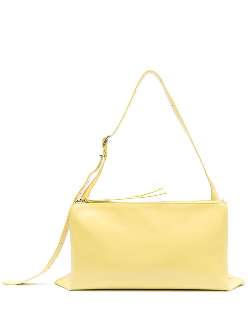 Jil Sander medium folded leather shoulder bag - Yellow von Jil Sander