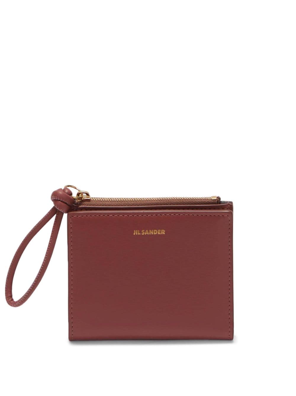 Jil Sander mini Giro leather wallet - Red von Jil Sander